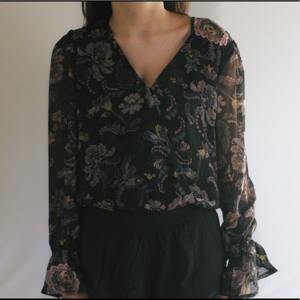 Francescas Cropped Pattern Blouse